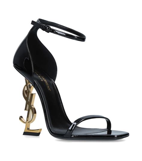 ysl black patent shoes|opyum patent leather sandals.